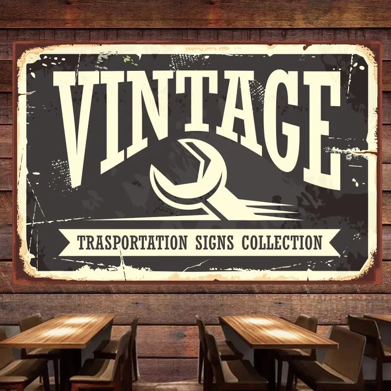 Vintage Collectible Shop - VINTAGE TRASPORTATION SINGS COLLECTION Cars Poster