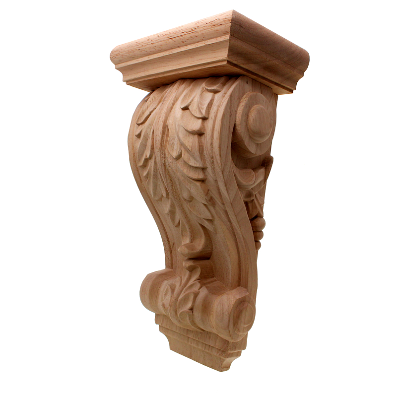 Vintage Collectible Figurines - VZLX Vintage Plant Wood Carved Corner