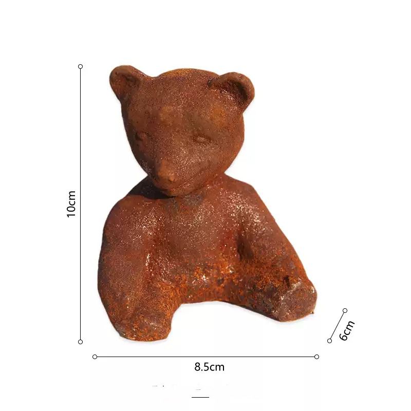 Rustic Cast Iron Bear Figurine - Vintage Collectible Bears 评论和价格