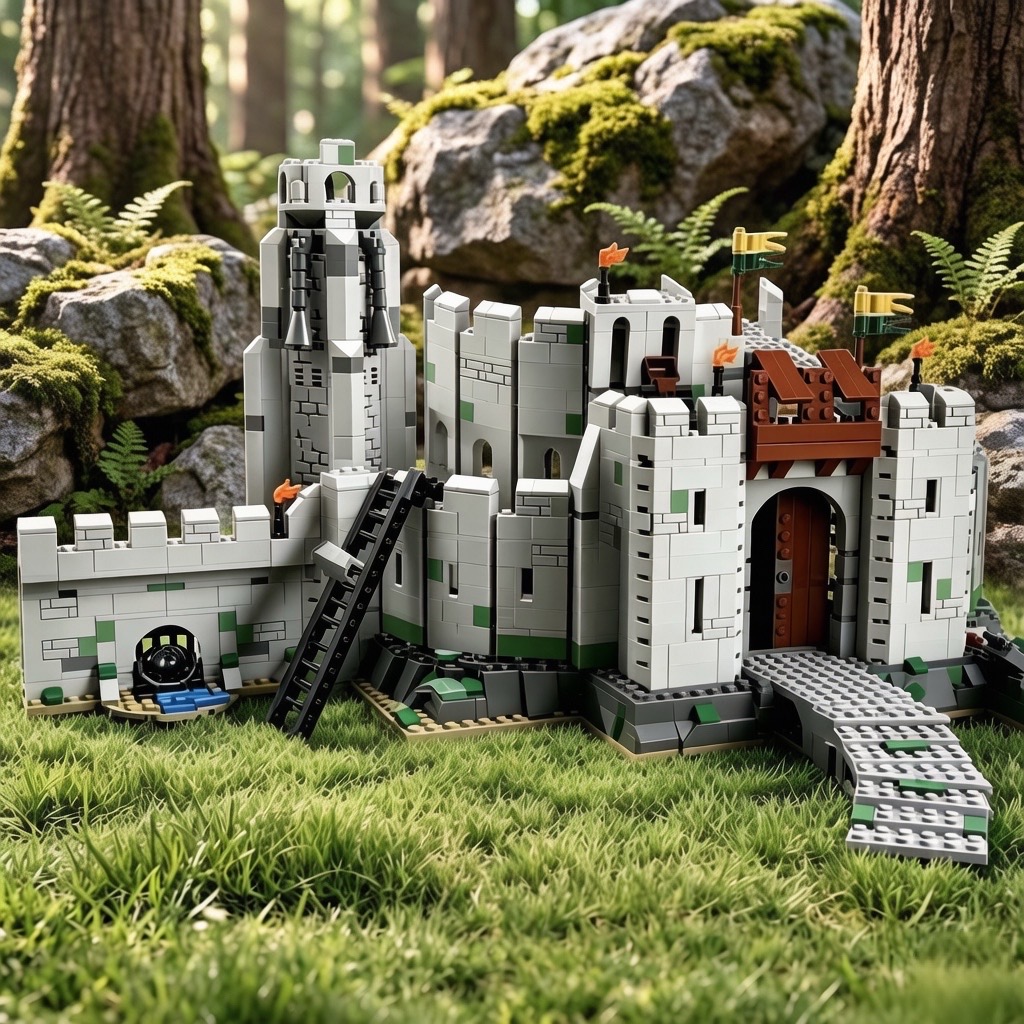 Medieval Castle Fortress DIY A - Vintage Collectible Christmas Ornaments 评论和价格