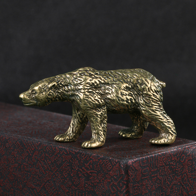 1PC Vintage Solid Brass Bear S - Vintage Collectible Bears 评论和价格