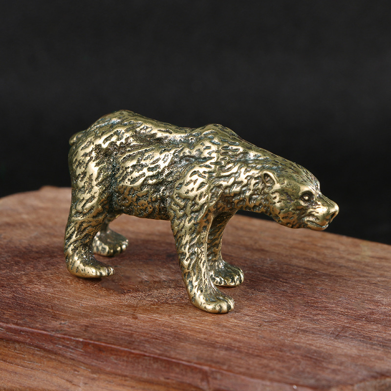 1PC Vintage Solid Brass Bear S - Vintage Collectible Bears 评论和价格