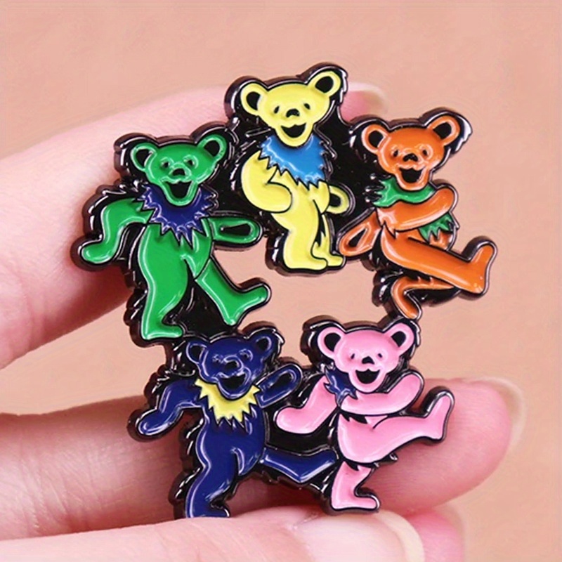 Dancing Bears Enamel Pin Rock  - Vintage Collectible Bears 评论和价格