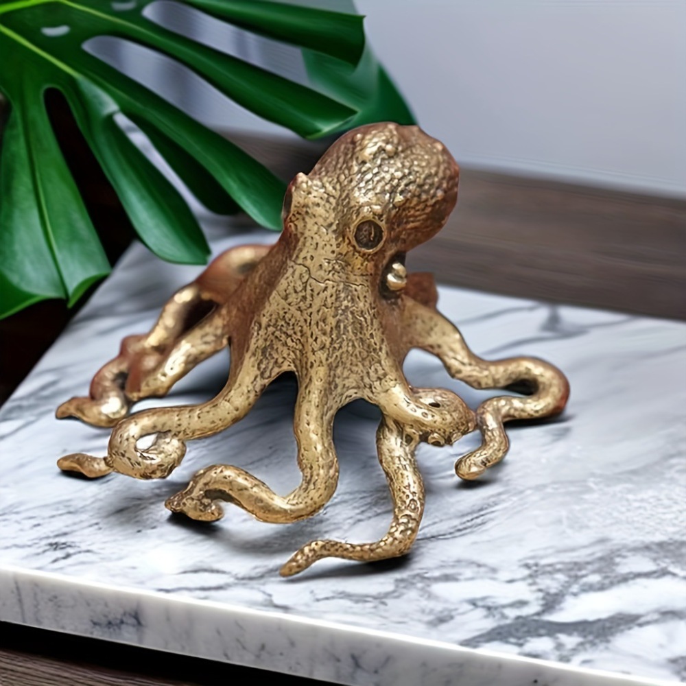 Vintage Bronze Octopus Tea Pet - Vintage Collectible Figurines 评论和价格