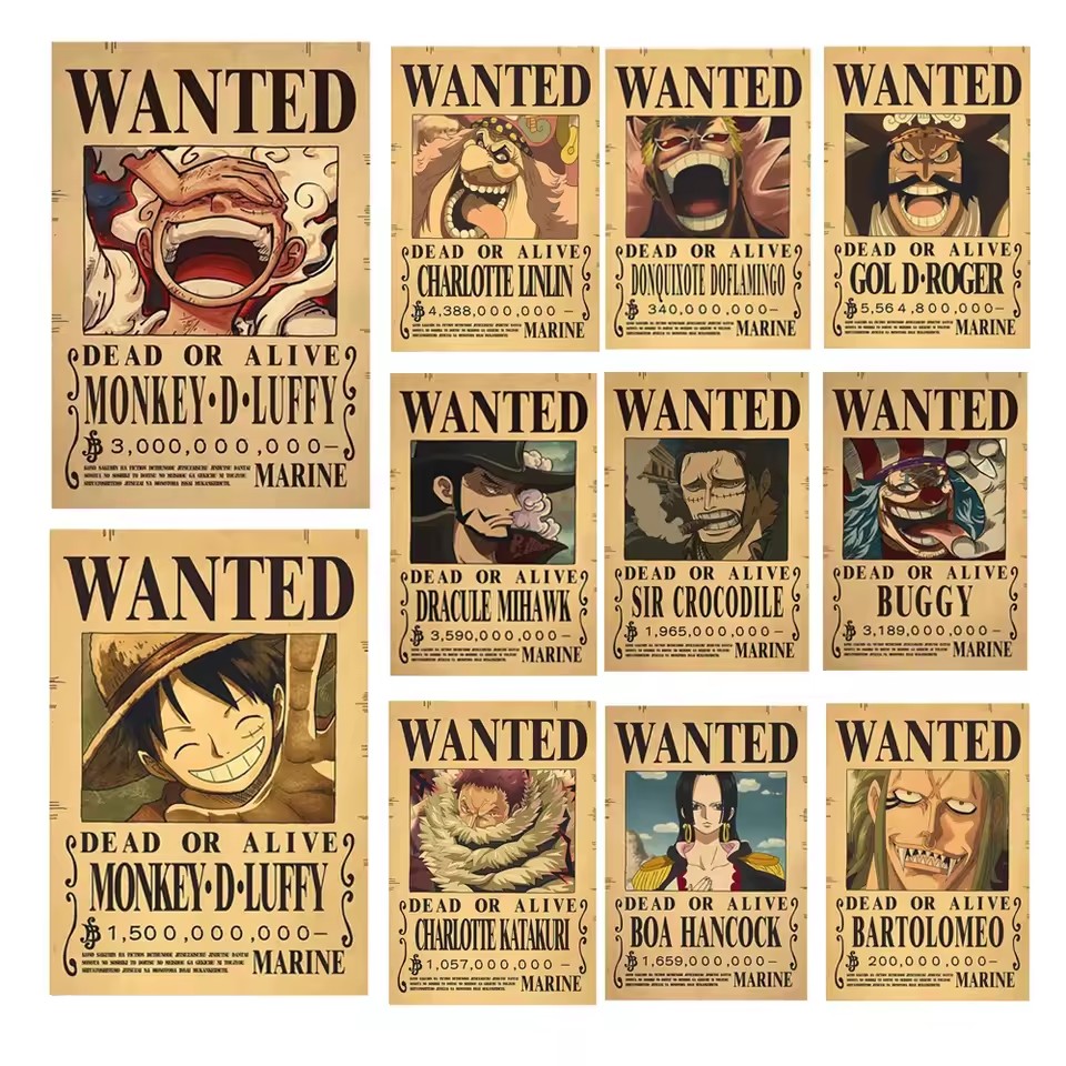 Anime One Piece Bounty Wanted  - Vintage Toy Collector 评论和价格