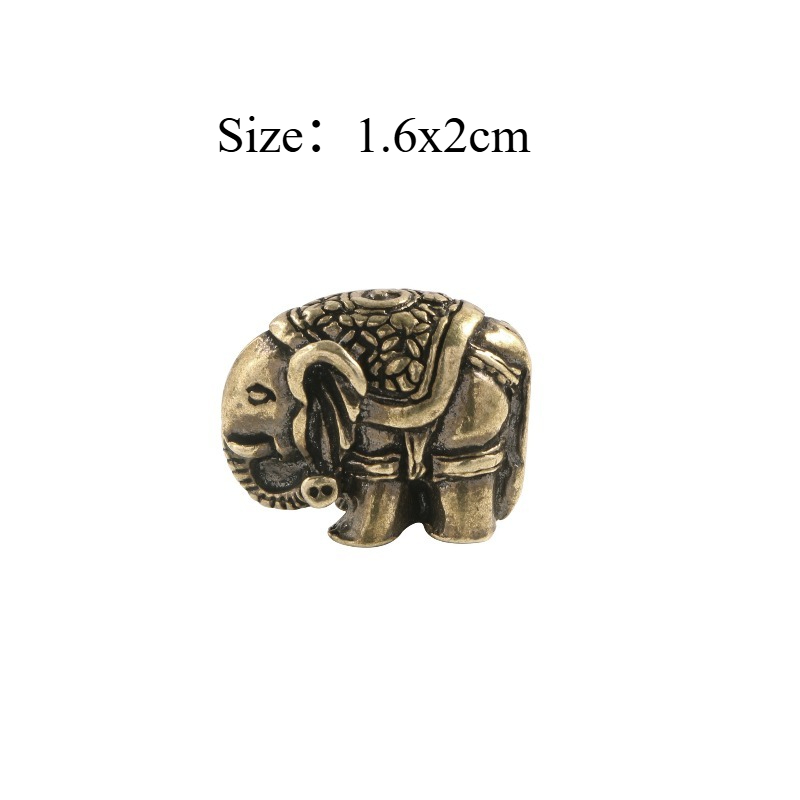 1 PC Cute Elephant Solid Brass - Vintage Collectible Christmas Ornaments 评论和价格