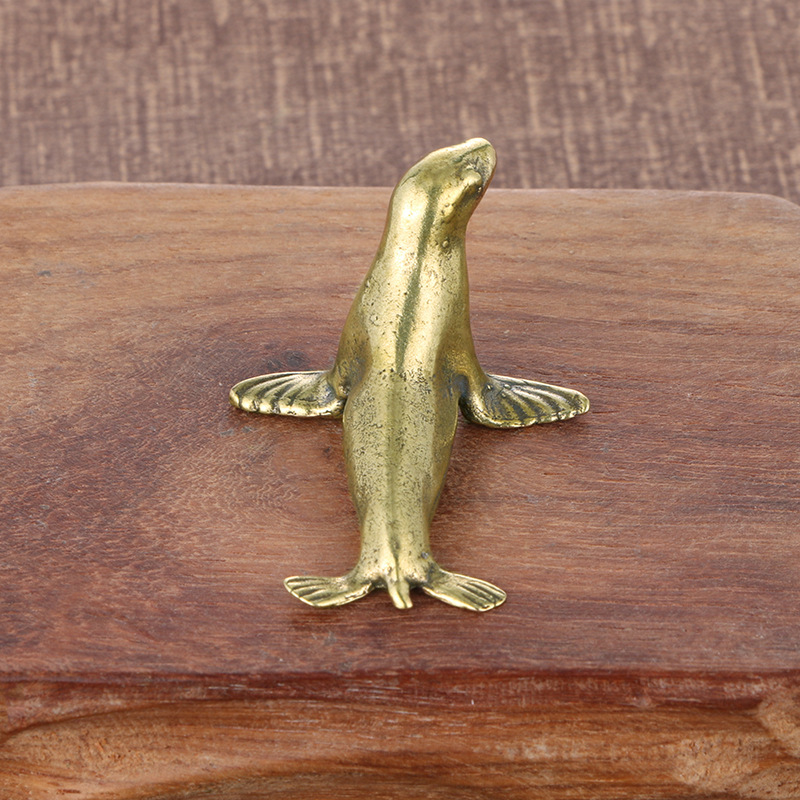 Brass Seal Desk Decoration Ani - Vintage Collectible Christmas Ornaments 评论和价格