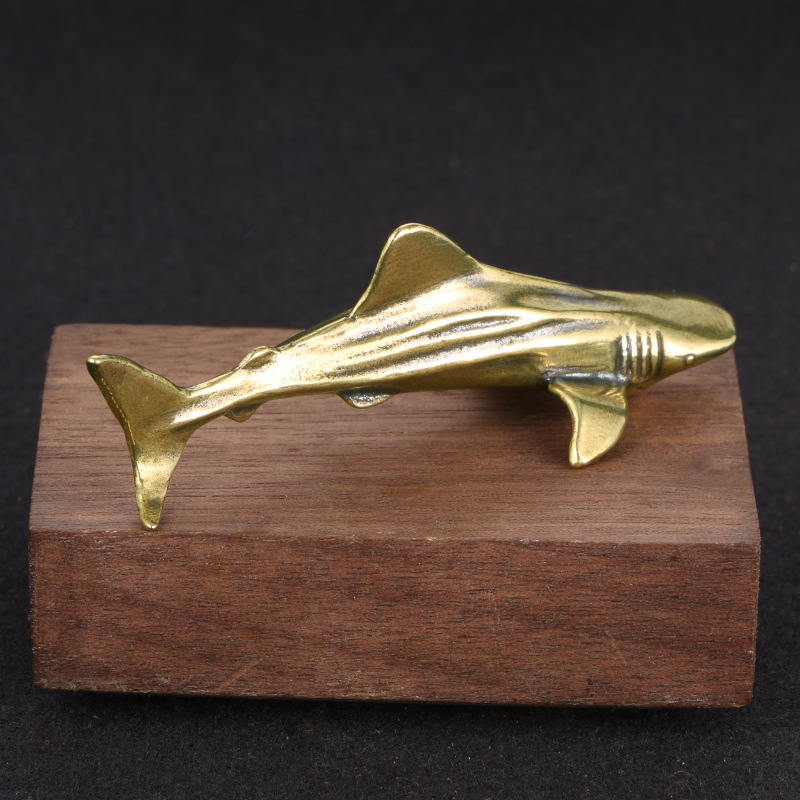 Vintage Brass Shark Figurine,  - Vintage Collectible Christmas Ornaments 评论和价格