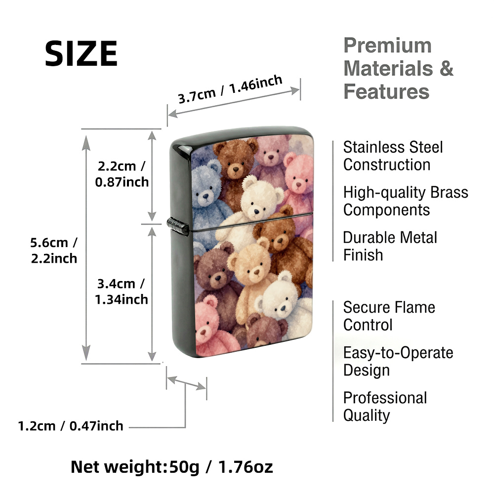 Flip Top Lighter Cute Teddy Be - Vintage Collectible Bears 评论和价格